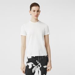 Monogram Motif Cotton T-shirt, White