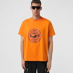 Shark Graphic Cotton Oversized T-shirt, Size: L
