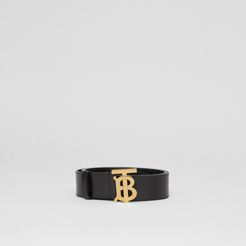 Monogram Motif Leather Belt, Size: 90, Black