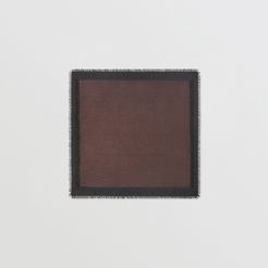 Metallic Monogram Silk Blend Large Square Scarf, Black