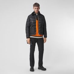 Diamond Quilted Panel Puffer Jacket