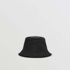 Monogram Jacquard Bucket Hat, Size: S, Black