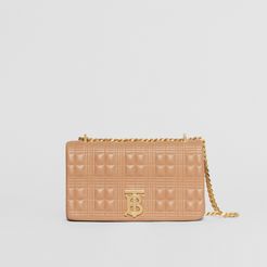 Small Quilted Lambskin Lola Bag, Camel