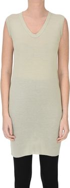 Tank top lungo in cotone seta