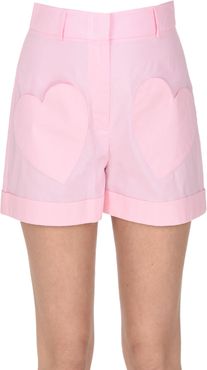 Shorts con tasche a cuore