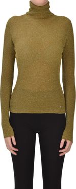 Pullover dolcevita in lurex