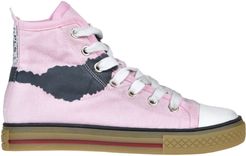 Sneakers high-top in canvas