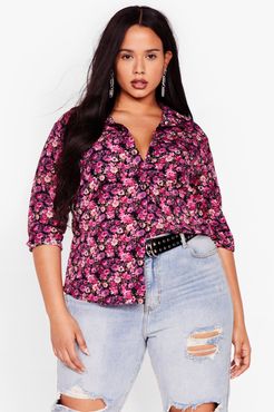 Grow Pressure Plus Floral Shirt - Pink