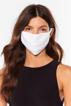 Not Just a Pretty Fashion Face Mask - White