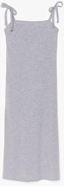 All Tie Need Relaxed Midi Dress - Grey