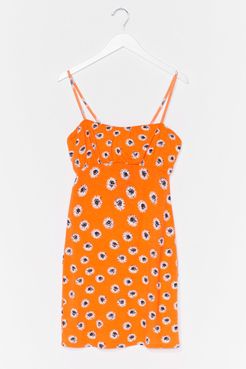 Bust Be Love Floral Mini Dress - Orange