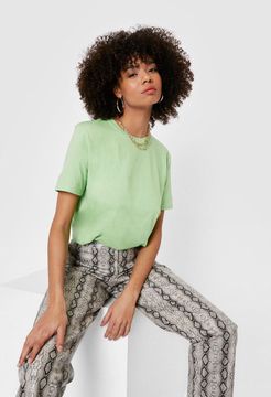 Classic Relaxed Crew Neck T-Shirt - Lime