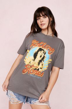 The Rolling Stones Plus Graphic Band Tee - Grey