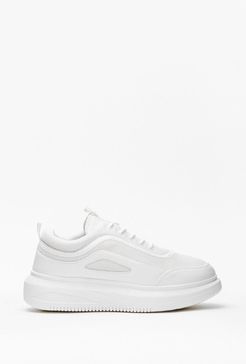 The Right Direction Two-Tone Chunky Sneakers - White