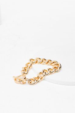 In Chain Sight Chunky Bracelet - Gold