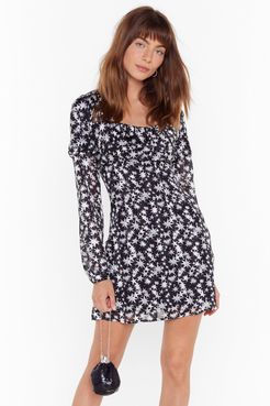 Feelin' Like a Star Relaxed Mini Dress - Black