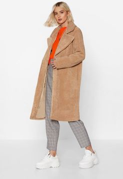 Fur-get Me Not Faux Fur Coat - Beige