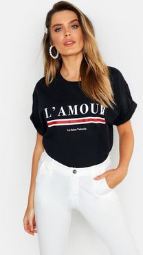 L'Amour Graphic T-Shirt - Black - S