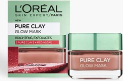 L'Oreal Paris Pure Clay Glow Face Mask 50Ml - Red - One Size