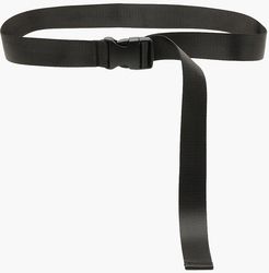 Longline Buckle Tape Belt - Black - One Size