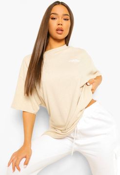 Oversized Limited Edition Back Print T-Shirt - Beige - S