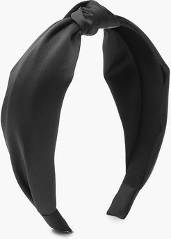 Satin Twist Knot Headband - Navy - One Size