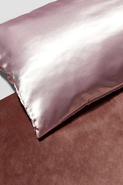 Satin Super Soft Hair Protect Pillowcase - Pink - One Size
