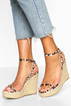 Two Part Espadrille Wedges - Multi - 5