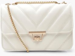 Pu Cross Body Bag - White - One Size