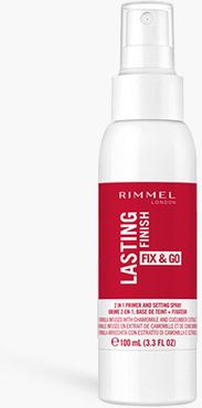 Rimmel London Insta Fix & Go Setting Spray 100Ml - White - One Size