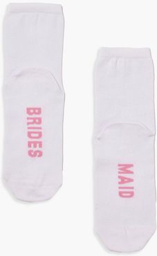 Bridesmaid Socks - White - One Size