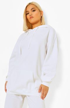 Petite Oversized Hoody - White - 0