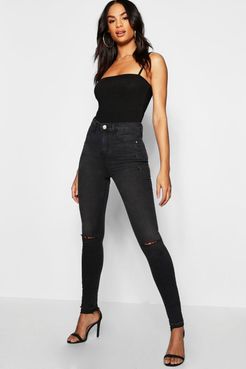 Tall Rip Knee Jegging - Black - 4