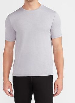 Luxe Comfort Knit Crew Neck T-Shirt White Men's XS