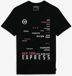 Black Wordplay Graphic Crew Neck T-Shirt