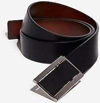 Comfort Stretch Reversible Matte Center Plaque Belt