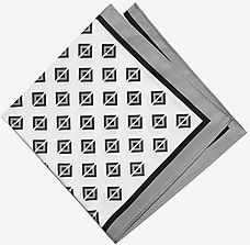 Diamond Print Pocket Square