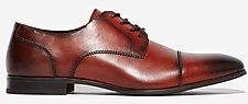 Burnished Cap Toe Dress Shoe