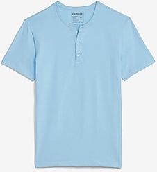 Big & Tall Slim Supersoft Short Sleeve Henley T-Shirt Blue Men's XXL