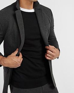 Classic Solid Charcoal Luxe Comfort Soft Suit Jacket