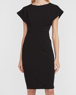 Cap Sleeve V-Back  Dress Women's Pitch Black