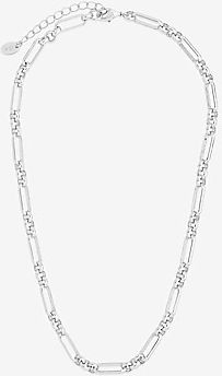 Sterling Forever Large Oval Link Chain Necklace Women's Silver