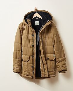 Upwest Quilted Sherpa Lined Parka Gold Men's XS