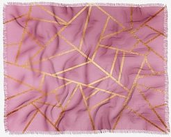 Deny Designs Pink Throw Blanket Pink Women's 60X50