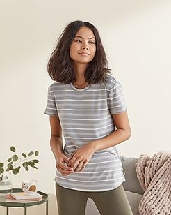 Upwest Kelsey Striped Tee Blue Women's L