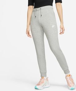 Pantaloni in fleece a vita media Nike Sportswear Essentials - Donna - Grigio