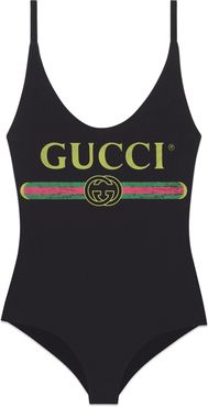 Sparkling swimsuit with Gucci logo