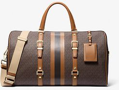 Bedford Travel Extra-Large Logo Stripe Weekender Bag