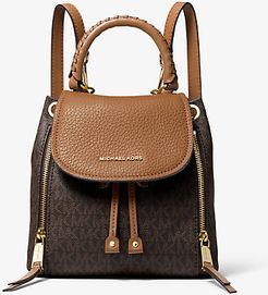 Viv Extra-Small Pebbled Leather Backpack