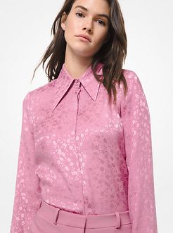Floral Silk Jacquard Shirt